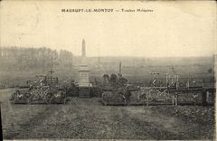 VINTAGE POSTCARD Militaria Maurupt Montoy Military Tombs