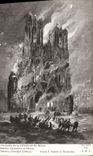 VINTAGE POSTCARD Militaria Rheims Cathedral