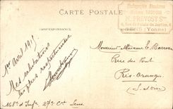 CARTE PHOTO Militaria Soldat 27eme cie Sens numero 168 sur le col