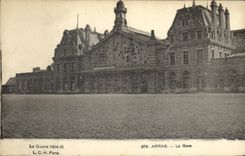 CPA Militaria Arras La Gare