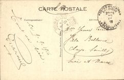 VINTAGE POSTCARD Battle of L Yser Loo Interior of L Militaria Church