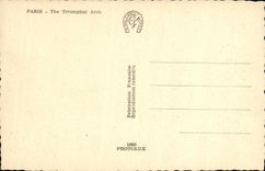 La POSTAL Paris de la VENDIMIA pone L Etoile