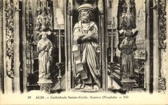 Catedral co de Albi de la POSTAL de la VENDIMIA  Profeta de Cecile Simeon