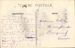 VINTAGE POSTCARD Rheims Destruction of the cathedral