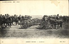 CPA Armee Russe Artillerie Militaria Russie Russia 