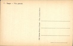 CPA Tanger Vue Generale Bateau