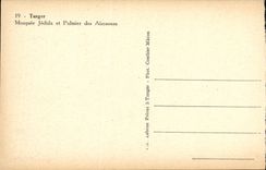 CPA Tanger Mosquee Jedida et Palmier des Aissaouas