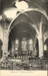 VINTAGE POSTCARD Militaria Nettancourt Interior of L church