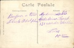 VINTAGE POSTCARD Militaria Bombardment of Rheims By German Street Ferrand