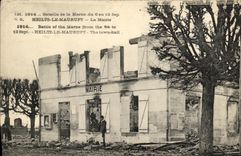 VINTAGE POSTCARD Militaria Heiltz Maurupt the town hall