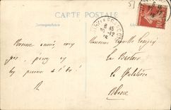 VINTAGE POSTCARD Militaria Heiltz Maurupt the town hall