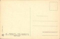 Pieza occidental de la cuba de Angkor de la POSTAL de la VENDIMIA de la corte de la segunda etapa y de la vuelta nortena occidental del Massif Central