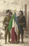 VINTAGE POSTCARD Militaria France Italy Toujours Combine