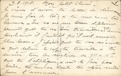 VINTAGE POSTCARD Militaria a Kiss of Alsace France