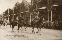 VINTAGE POSTCARD Militaria Festivals Of the Victoire general Italian Diaz Paris