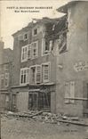 VINTAGE POSTCARD Militaria Rue Saint Laurent Pont has Mousson