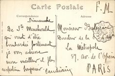 VINTAGE POSTCARD Militaria In Argonne Camping