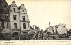 VINTAGE POSTCARD Militaria Arras Left side of the Small place