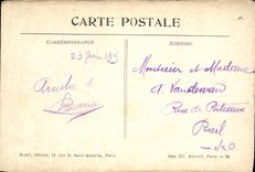 VINTAGE POSTCARD Militaria Hanescamps Ruins D a farm