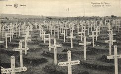 VINTAGE POSTCARD Militaria Cemetery of Fleury