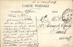 VINTAGE POSTCARD Militaria Pervyse Houses Destroyed by the bombardment