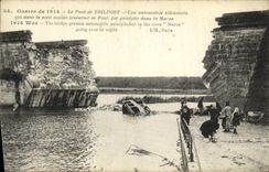 VINTAGE POSTCARD Militaria the Bridge of Triport