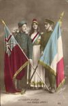 VINTAGE POSTCARD Militaria the Victoire Protects