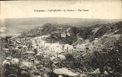 VINTAGE POSTCARD Militaria L Argonne Vauquois the Crater