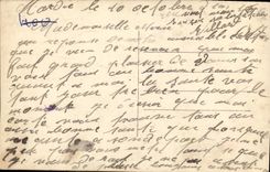 CPA Militaria Poilu Femme 