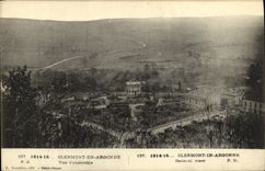 VINTAGE POSTCARD Militaria Clermont in Argonne Seen D together