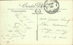 VINTAGE POSTCARD Militaria the cathedral the Malignant ones after the bombardment