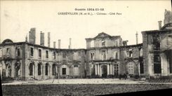 VINTAGE POSTCARD Militaria Guerre Gerbeviller Castle Dimensions Park