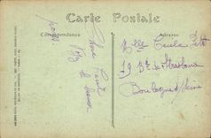 VINTAGE POSTCARD Militaria Church of Vaurezis