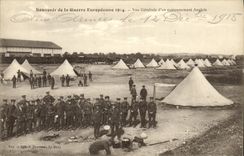 CPA Militaria Souvenir de la Guerre Europeenne Vue Generale d un cantonnement Anglais