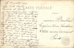 VINTAGE POSTCARD Militaria Suippes ruins of the village