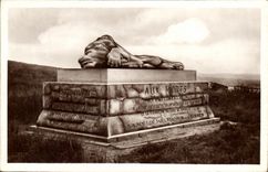 VINTAGE POSTCARD Militaria Monument of the Vault Sainte Fine high to the street moire of Died of Division Rene Paris sculptor