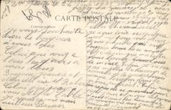 VINTAGE POSTCARD Militaria Clermont in Argonne Street of Iselettes