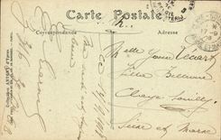 VINTAGE POSTCARD Militaria Ypres L Church Saint Pierre before and after the bombardment