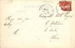 VINTAGE POSTCARD Militaria Pargny on Saulx the Simon house