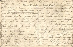 VINTAGE POSTCARD Militaria Rheims House ecroulee in the Ceres district