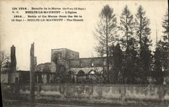 VINTAGE POSTCARD Militaria Heiltz Mauruput L church