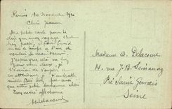 VINTAGE POSTCARD Rheims in the Ruins After the Retirement of the Germans View of weavings