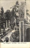 La POSTAL Laga Maggiore Isola de la VENDIMIA balo estatua del Giardino