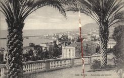 Panorama DA Levante del remo de san de la POSTAL de la VENDIMIA