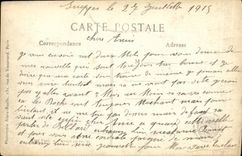 VINTAGE POSTCARD Suippes Ruins of Militaria Village