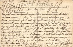 VINTAGE POSTCARD Courgivaux the main street after the Militaria Bombardment