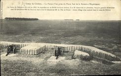 VINTAGE POSTCARD Camp of Trawl nets the Plain taken of the Southern Lighthouse of the battery D Militaria experiment