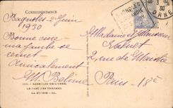 CPA Bagnoles De L Orne La place des Thermes La source