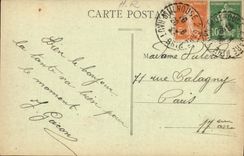 VINTAGE POSTCARD Mulhouse the Tank