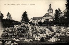 VINTAGE POSTCARD Mulhouse Zoological garden the Restaurant Zoo